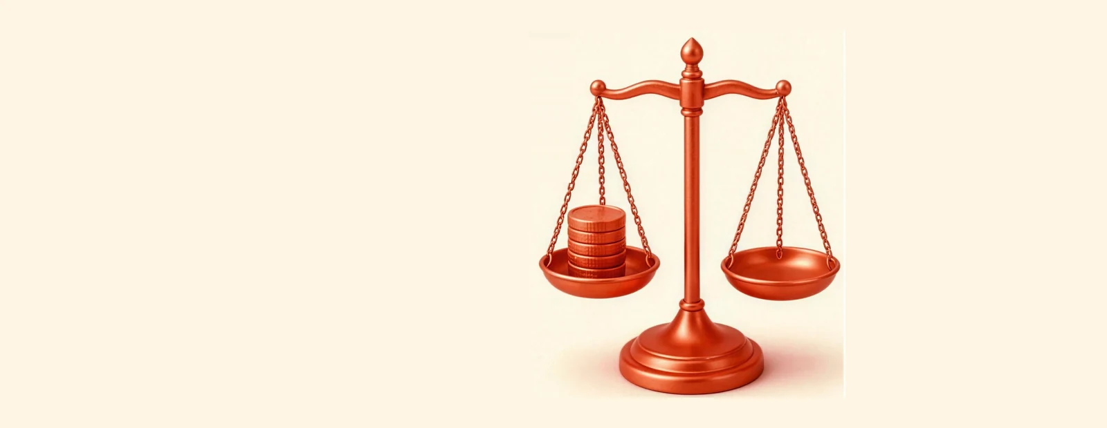저울이 놓인 다음머니 안전거래 안내 이미지